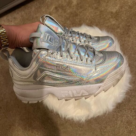 Fila holographic shoes y2k size 9 - Picture 2 of 9